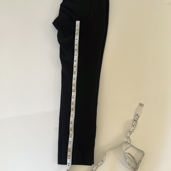 BANANA REPUBLIC SLOAN WOMENS PETITE BLACK SLACKS size 0 - Picture 7 of 13